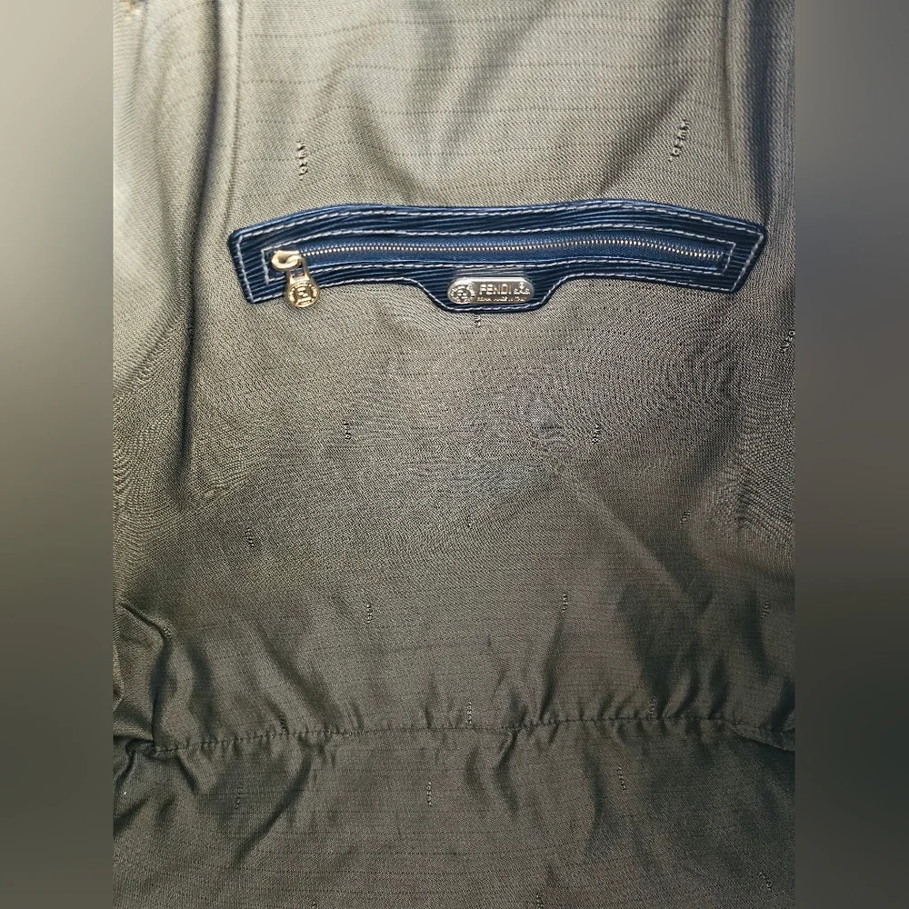 Fendi Brown Zucca Large Drawstring Backpack